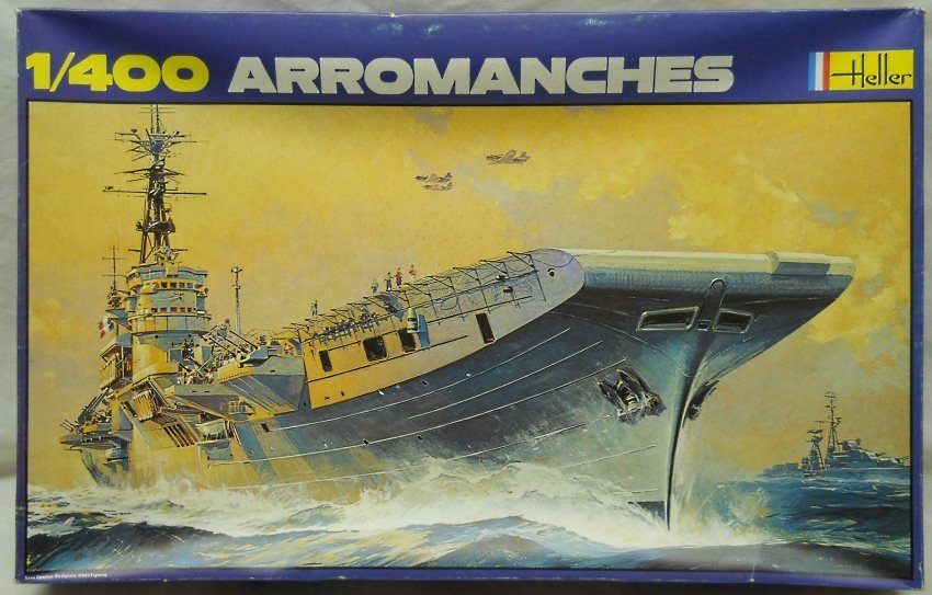 Heller 1/400 Arromanches Aircraft Carrier, 1001 plastic model kit